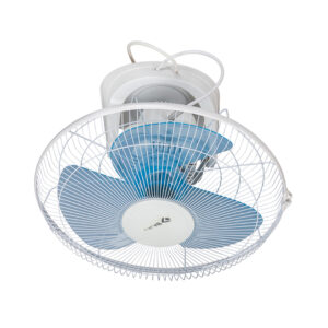 BAJAJ ORBIT (CABIN) FAN GYRONETIC3B WHT & BLE 16” - 400mm / 55W