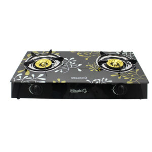 GAS COOKER MISAKI GLASS TOP DOUBLE BURNER