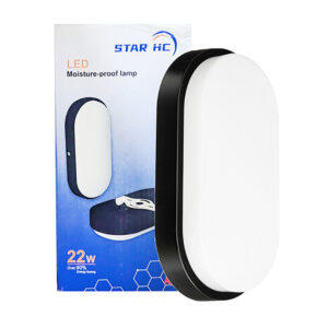 LED BUNKER LIGHT OVEL STAR HC WHITW 1000K IP66 - 22W