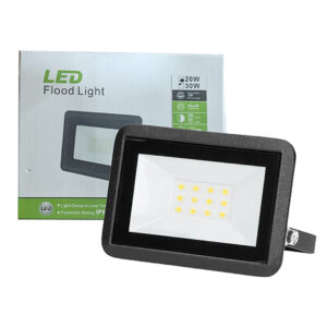 LED FLOOD LIGHT WHITE GREEN & WHITE BOX IP66