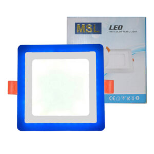 LED PANEL LIGHT MSL D/COLOUR SLIM SURFACE BLU - WH SQUARE