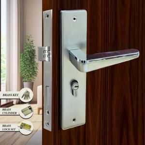 CAUSTE M LOCK S D (KEY, CYLINDER & LOCK SET) BRASS - 5876 MSN CP MEDIUM