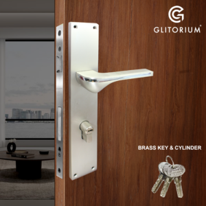 GLITORIUM M LOCK S D (KEY & CYLINDER BRASS) SS FINISH BRASS PENGUINE LARGE 10