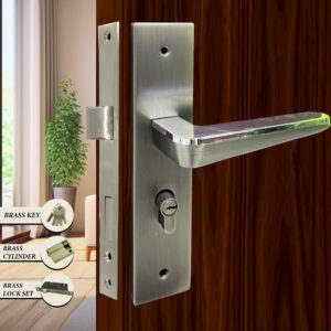 CAUSTE M LOCK S D (KEY, CYLINDER & LOCK SET) BRASS - 5876 MAB CP MEDIUM