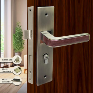 CAUSTE M LOCK S D (KEY, CYLINDER & LOCK SET) BRASS - 5880 MAB WD MEDIUM