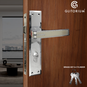 GLITORIUM M LOCK S D (KEY & CYLINDER BRASS) C P SATIN BRASS 404 MEDIUM 08