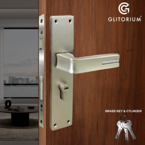 GLITORIUM M LOCK S D FLATE FINISH BRASS (KEY & CYLINDER BRASS) SS - FINISH BRASS FLAT LARGE 8