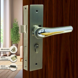 CAUSTE M LOCK S D (KEY, CYLINDER & LOCK SET) BRASS - 58505 MAB CP MEDIUM