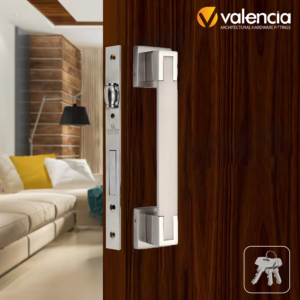 VELENCIA PULL HANDLE W/LOCK ZINC ALLOY PH SS V-2021 - LARGE 10