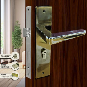 CAUSTE M LOCK S D (KEY, CYLINDER & LOCK SET) BRASS - 5876 AE CP MEDIUM