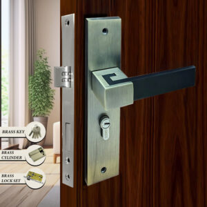 CAUSTE M LOCK S D (KEY, CYLINDER & LOCK SET) BRASS - 5874 MAB MEDIUM