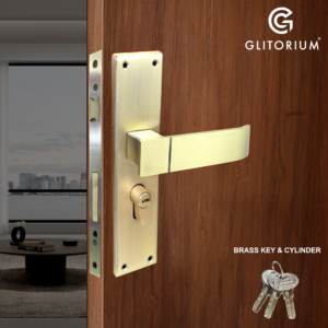 GLITORIUM M LOCK S D (KEY & CYLINDER BRASS) ANTIQ FINISH BRASS SS-11 MEDIUM 08