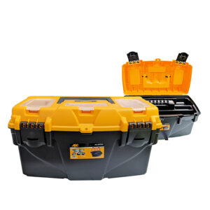 ABC PLASTIC TOOL BOX BLACK & YELLOW