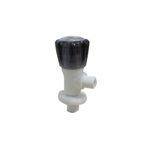 ANGLE VALVE PLASTIC ROUND BLACK HEAD 15mm (1 2) A-5 CHINA