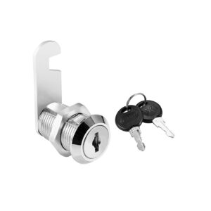 CAM LOCK CHROME 103-18X25mm PLASTIC KEY HEAD
