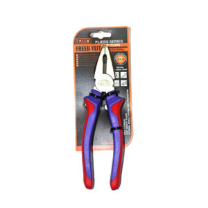 COM.PLIER FREED CRV RUBBER GRIP PURLE & RED 8” - 200mm