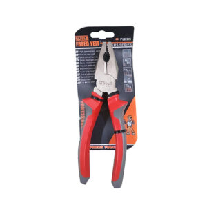 COM.PLIER FREED CRV RUBBER GRIP RED & GREY (VTOOLS) 8” - 200mm