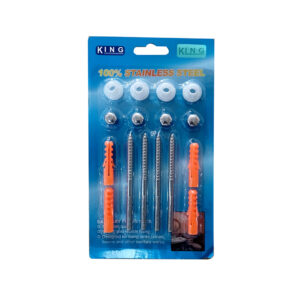 COMMODE SCREW CARD KING BRAND 16PCS