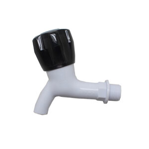 DKI BIB TAP PLASTIC BLACK KNOB 125BT56D (PI-0015) MALAYSIA