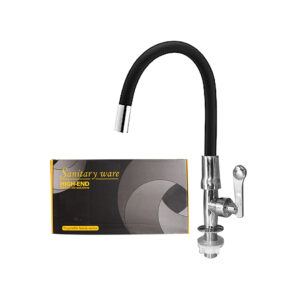 FAUCET SWAN NECK TAP BLACK FLEXIBLE TYPE CHINA