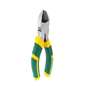 FEIBAO CUTTING PLIER GRN & YLW EUROPEAN TYPE