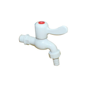 GARDEN TAP PLASTIC 15mm QUICK OPEN 1 2 (1013-A14) WHITE CHINA
