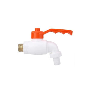 GARDEN TAP PVC COATED 1 2 WHITE & YELLOW CHINA