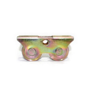 GATE WHEEL DOUBLE YELLOW ZINC PLATED