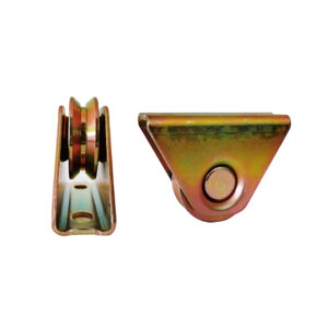 GATE WHEEL SINGLE YELLOW 50MM V-GROOVE SINGLE BEARING