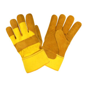 GLOVES HAND DENIM CLOTH TWO LAYER YELLOW 10 14668-15 CHINA