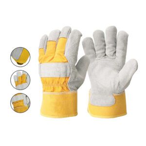 GLOVES HAND LG - 004 YELLOW & GREY CHINA