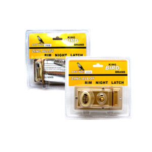 KING BIRD RIM NIGHT LATCH CARD 1958 - 3KEYS MADE IN CHINA