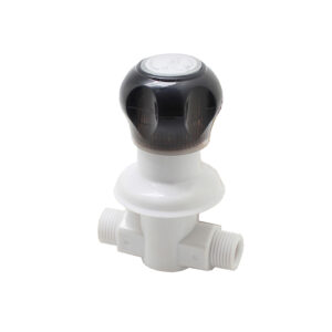 MAC PLUS CONCEAL VALVE PLASTIC ROUND BLACK HEAD 15MM