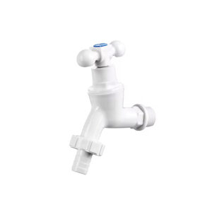 MAC PLUS GARDEN TAP PLASTIC T HANDLE WHITE