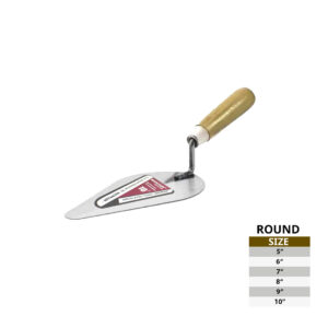 MASON TROWELS MOUNTAIN PLASTIC HANDLE POINT AND ROUND