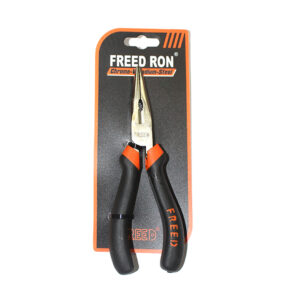 NOSE PLIER FRED CRV RUBBER GRIP ORG & BLK 6” - 150mm