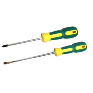 S/DRIVE RUBBER & PLASTIC HANDLE GREEN & YELLOW