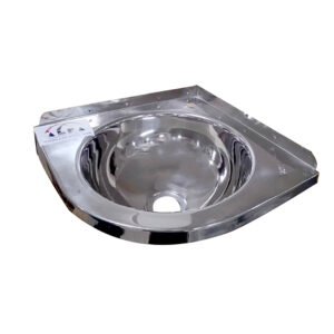 SINK S STEEL ALFA BRAND CORNER (14 X 14) MADE IN INDIA