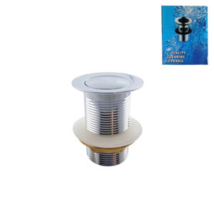 SINK WASTE POP UP BRASS GR WITH HOLE