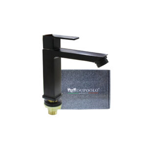 TAP BASIN PILLAR TAP BRASS OUPOOLO OG-YC6602B BK MATT CHINA
