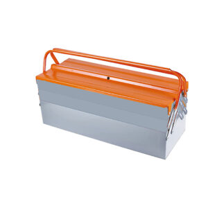 TOOL BOX METAL ORANGE & GREY 5TRAY