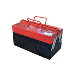 TOOL BOX METAL RED & BLK SMALL 14 (35X16X17CM) 3TRAY ST-350
