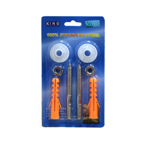 WASH BASIN SCREW CARD KING BRAND 8PCS