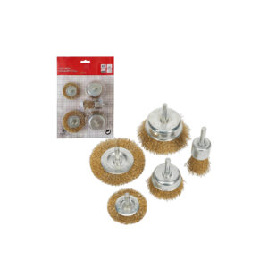 WIRE BRUSH CUP BRASS (5PCS) 50X65X25